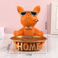 French Bulldog Decorative Tray,Home Room Table Decoration Accessory,Decorative Resin Dog Statue Decor,Animal Miniature Figurines